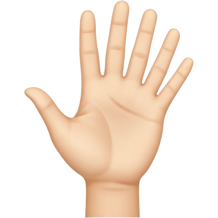 palm up hand emoji