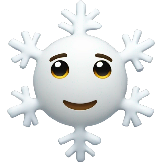 Flocon de neige emoji