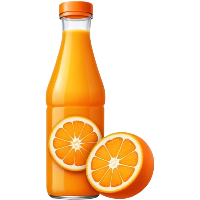 Orange juice bottle  emoji