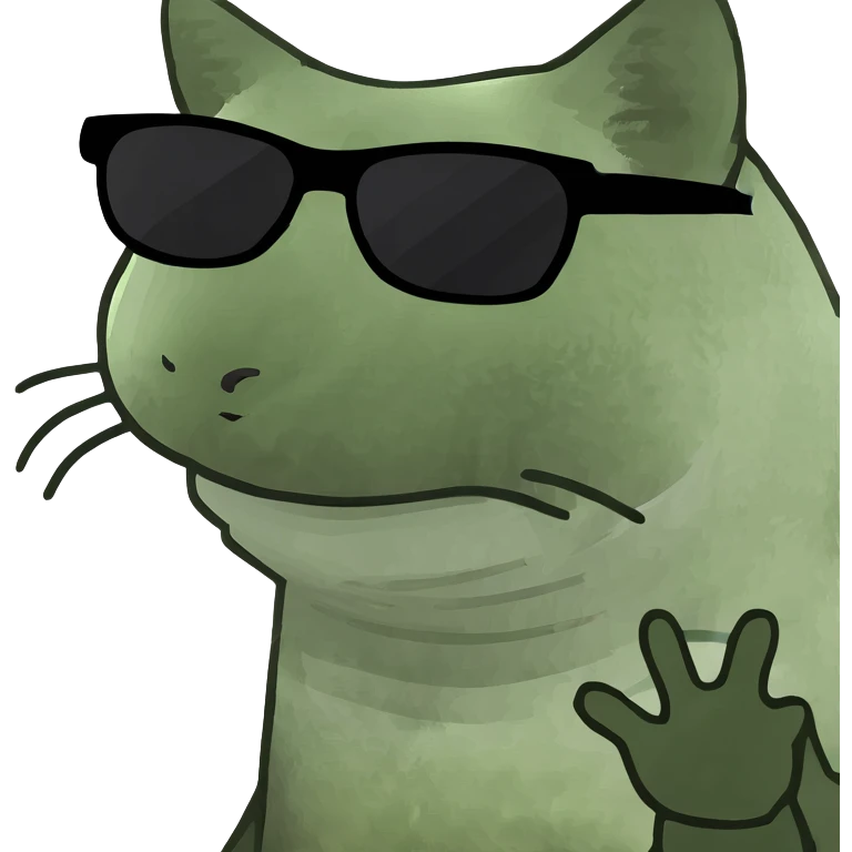 Cat with sunglasses emoji