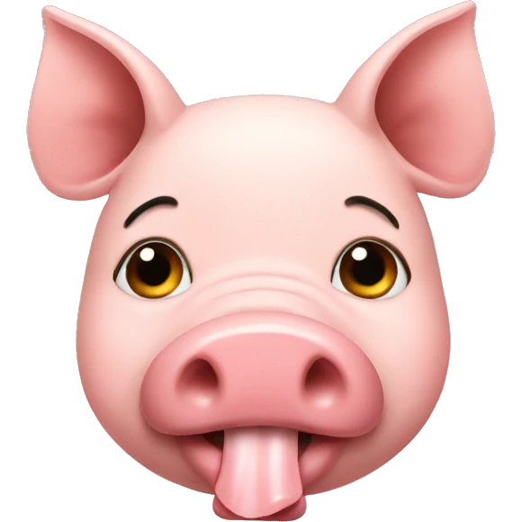 pig eating  emoji