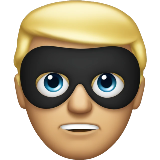 trump with an eye mask on emoji