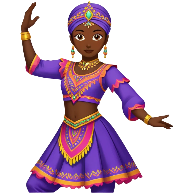 Traditional Dagestani dancer in costume emoji