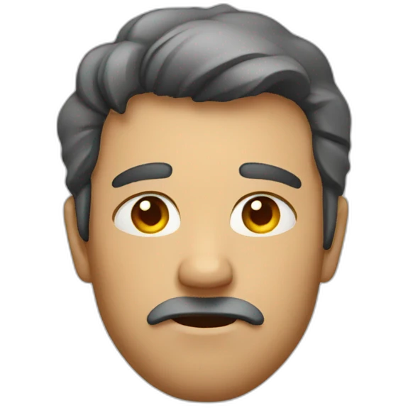 man with sleepy eyes emoji