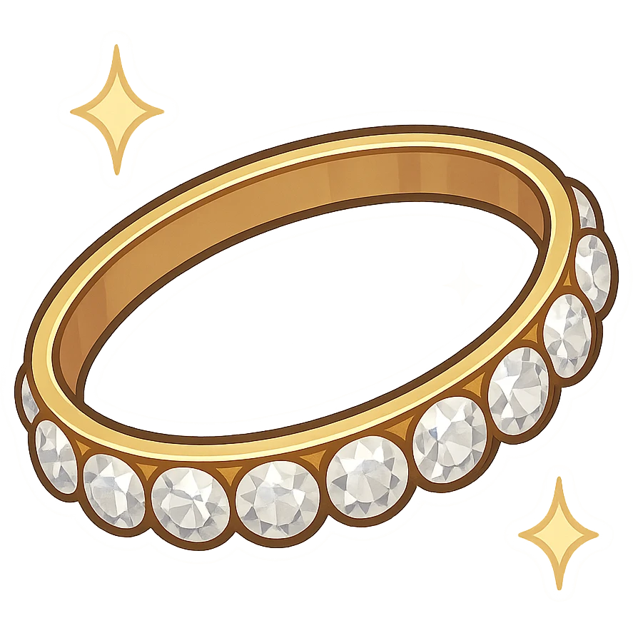 Luxury women’s tennis bracelet  emoji