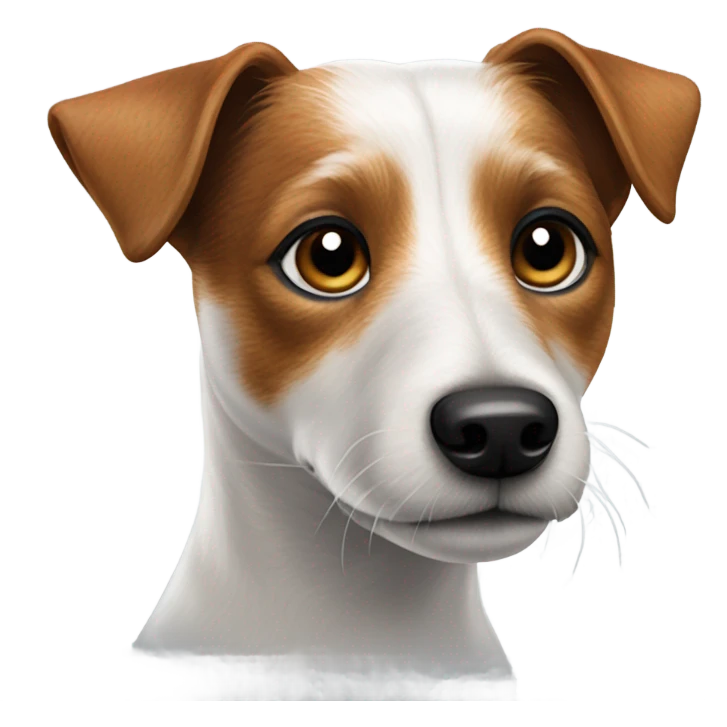 realistic dog portrait jrt emoji