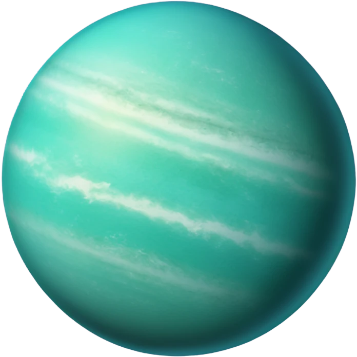 Realistic planet Uranus  emoji