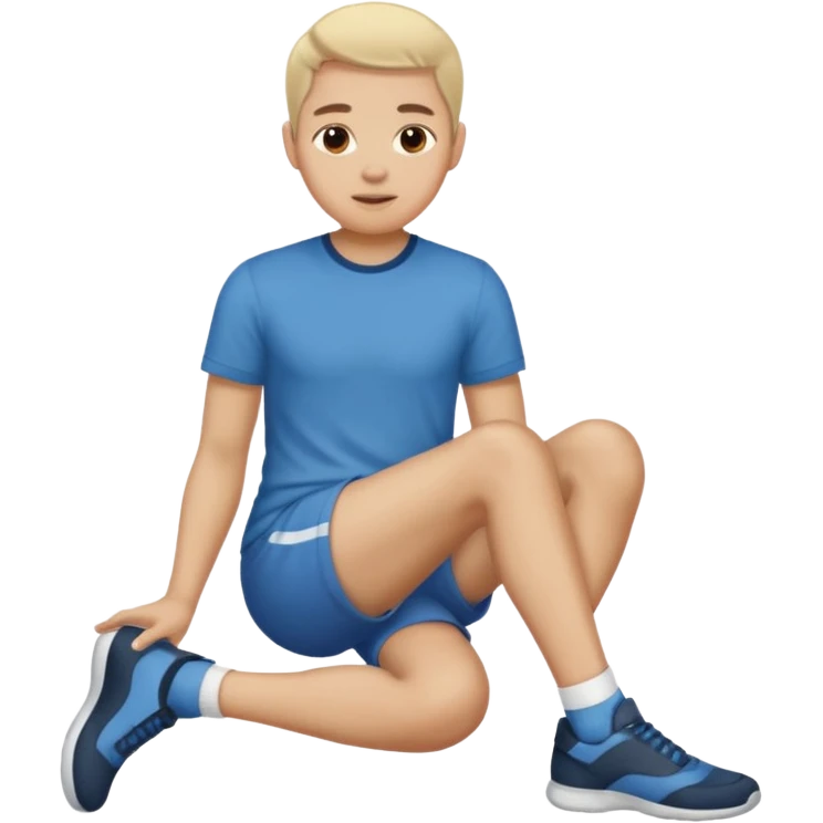 pessoa sentada com as pernas aparecendo, porem png sem aparecer no que ela ta sentada emoji