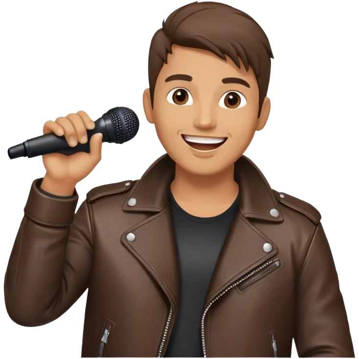 Happy Rock Pop Music Male Singer in his 30s emoji