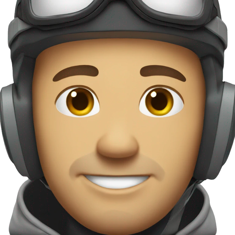 Matteo en ski emoji