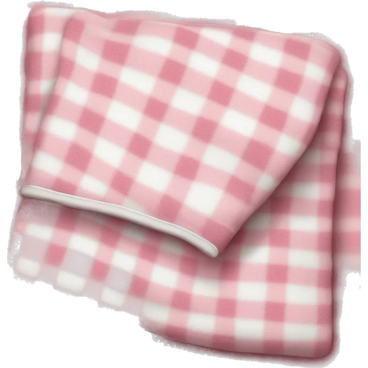Cute pink and white blanket emoji