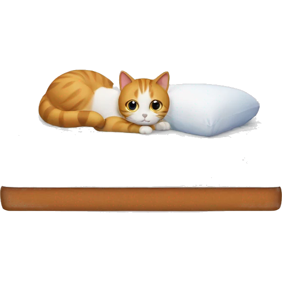 Mattress & cat  emoji