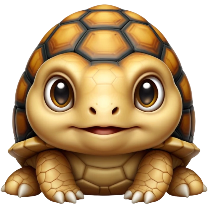 cinematic-baby tortoise-realistic--emoji,,-cute-wise-face-peering-ahead-with-calm-determination,-cute large-eyes-reflecting-centuries of wisdom, emoji