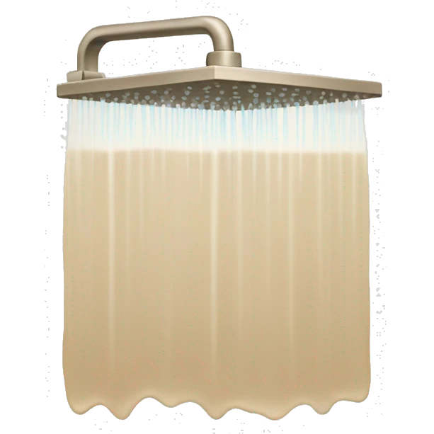 beige shower emoji