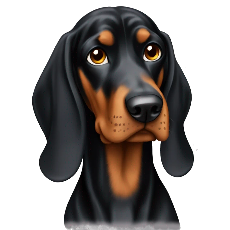 Black and tan coonhound emoji