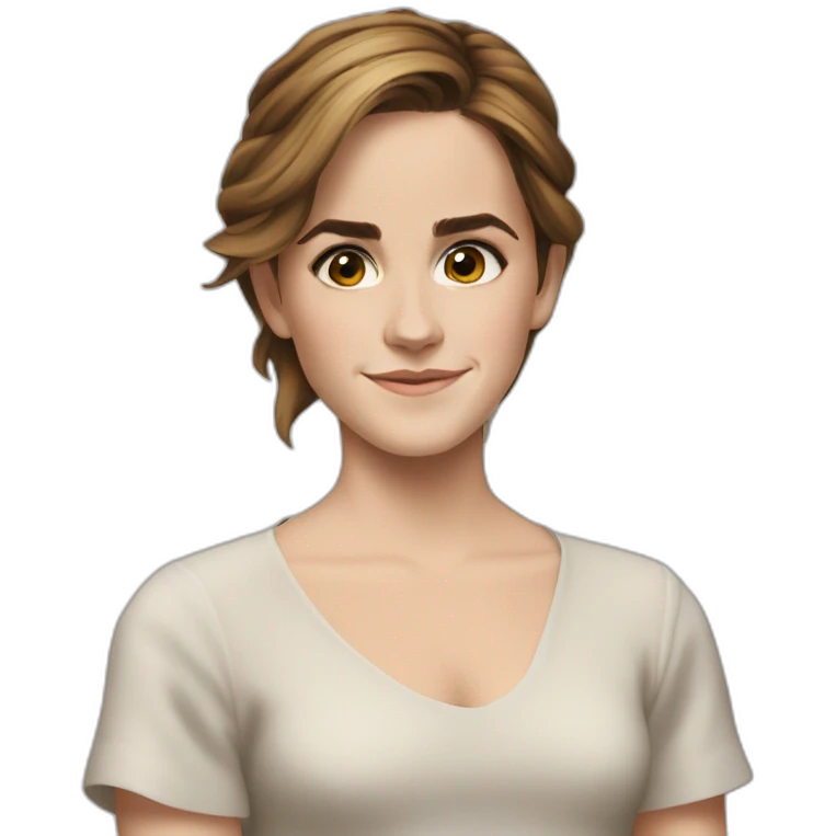 Emma Watson qui rigole emoji