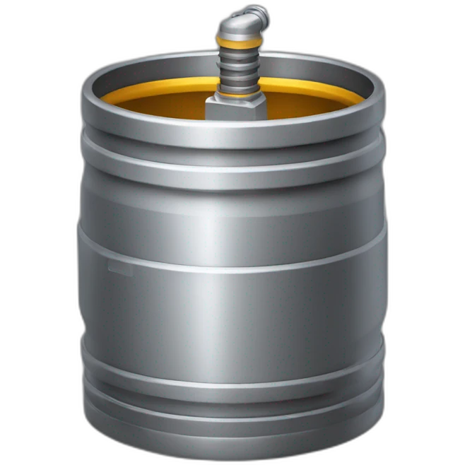 metal beer keg rocket engine emoji