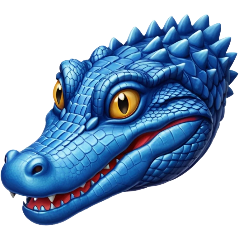 Blue alligator  emoji