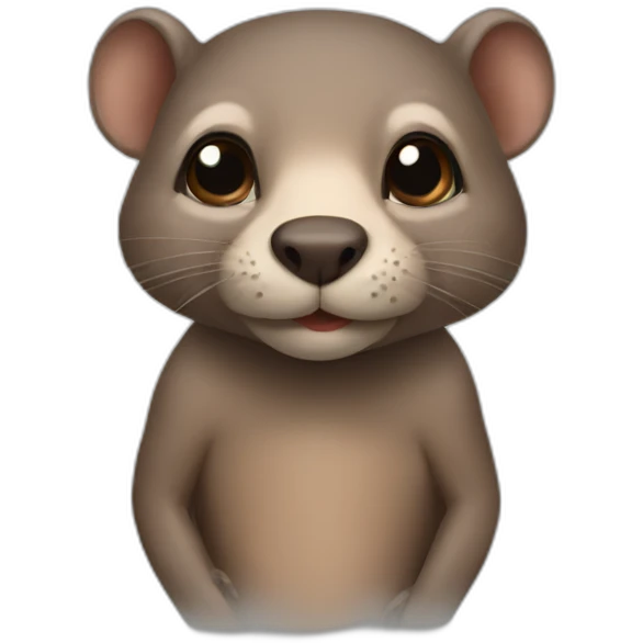 Hairless beaver emoji