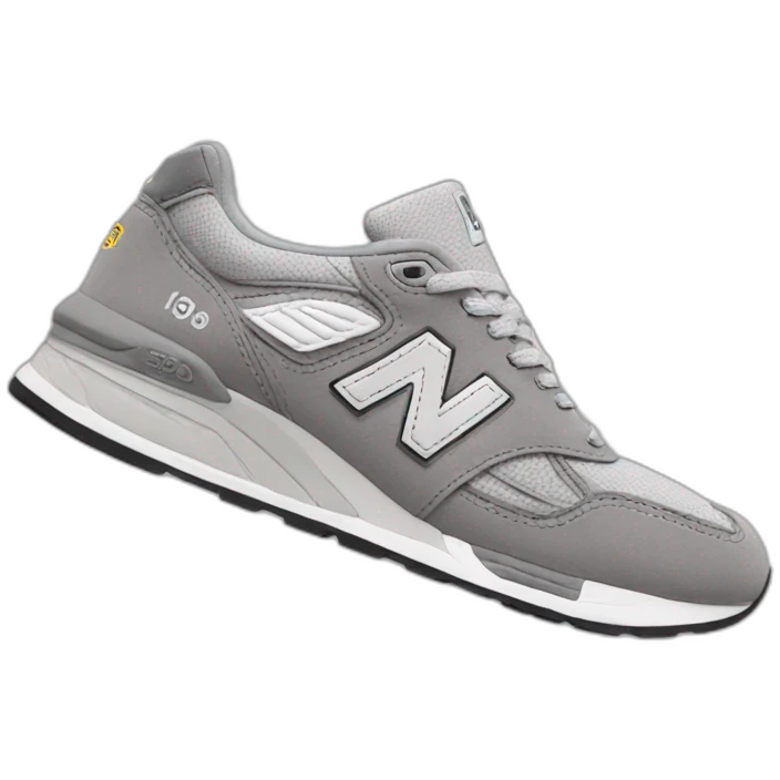 newbalance grey 990v2 shoes emoji