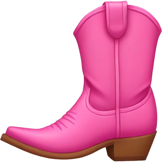 pink cowboy boots emoji