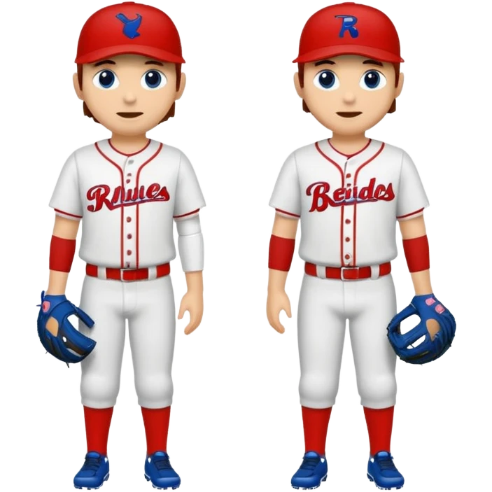 quiero dos equipos enemigos de baseball  emoji