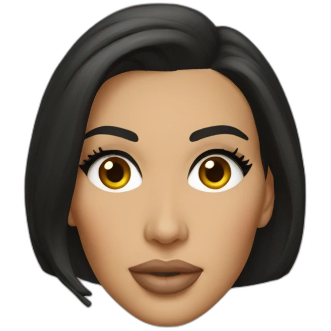 Kim kardashian bust emoji