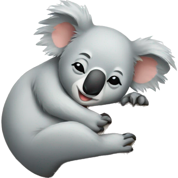 Koala taking a nap  emoji