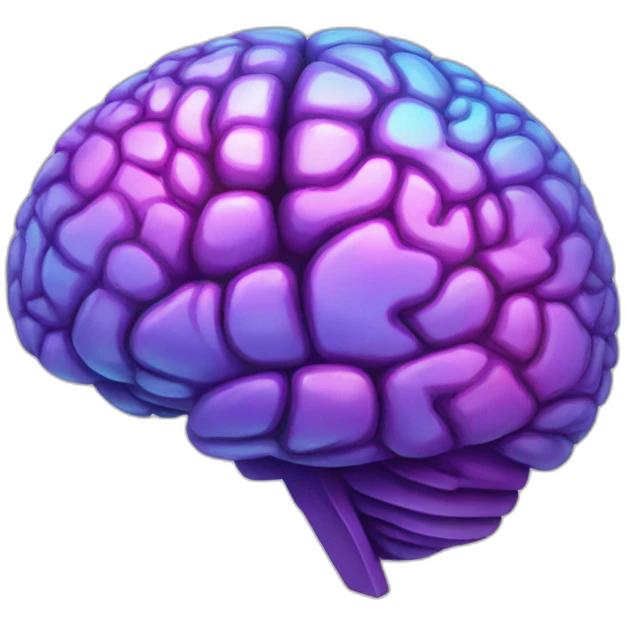 ultra prismatic brain emoji