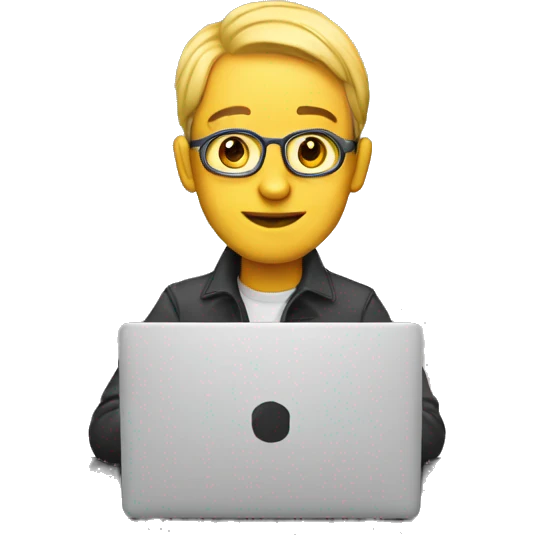 work in progress in laptop emoji