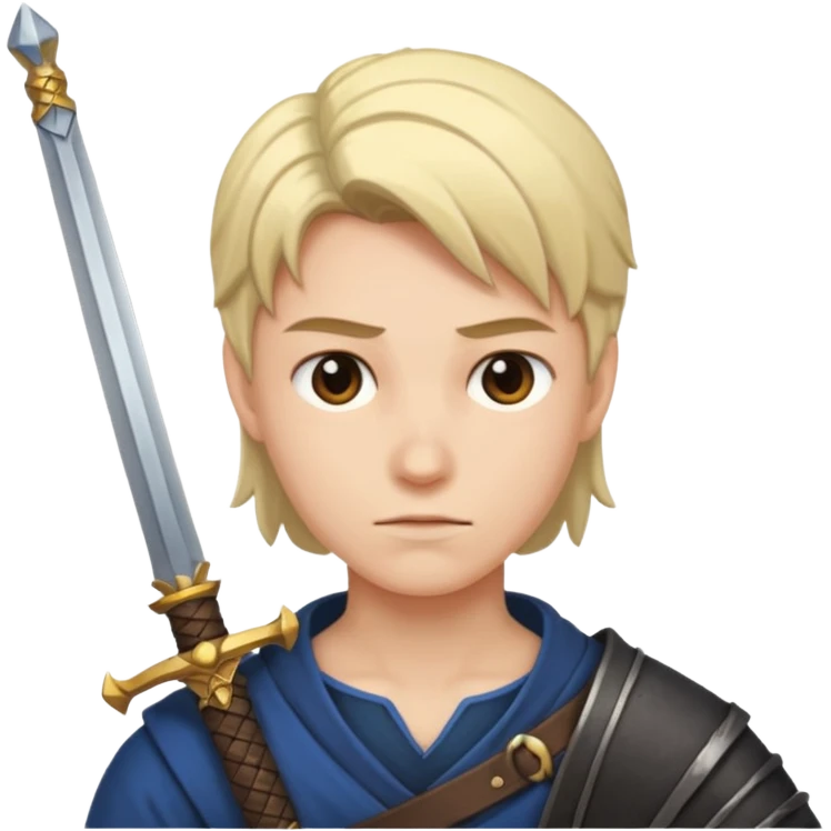 forgive with sword on shoulder emoji