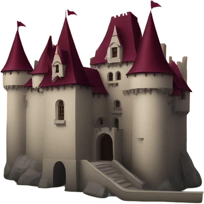 burgundy vampire castle emoji
