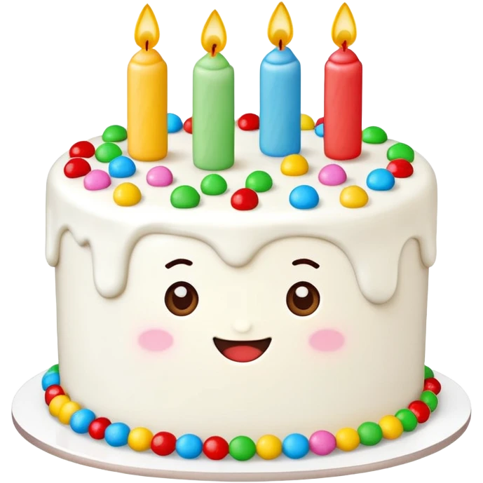 Caking saying hi emoji
