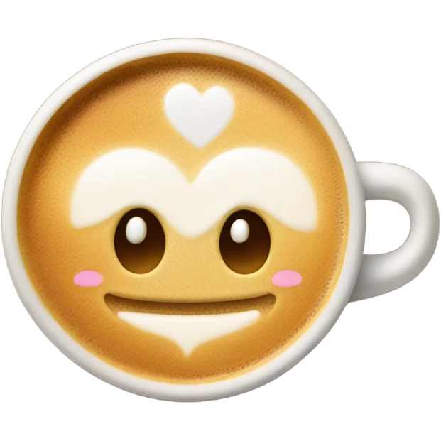 Coffee cup cute emoji