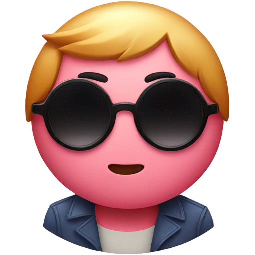 Kirby with sunglasses  emoji
