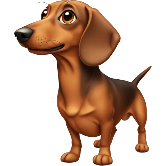 Weiner dog emoji