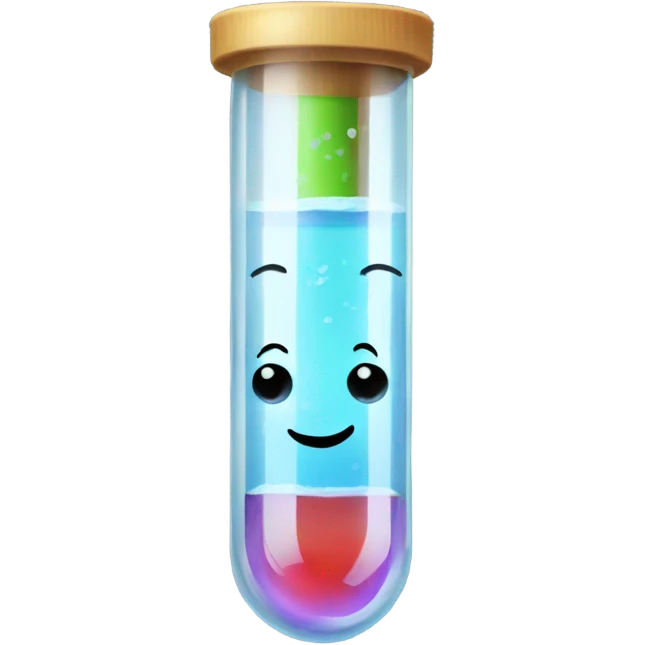 smiling test tube emoji