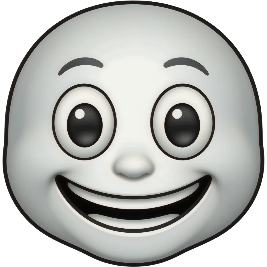 aesthetic portrait emoji, painterly style with swirling background, bold brush strokes, expressive colors, minimal simplified face emoji