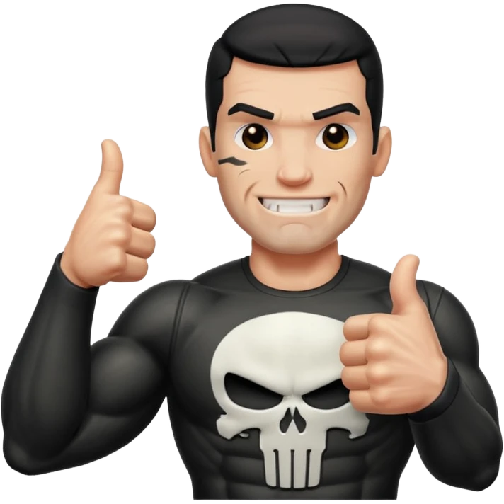 Punisher giving a thumbs up emoji