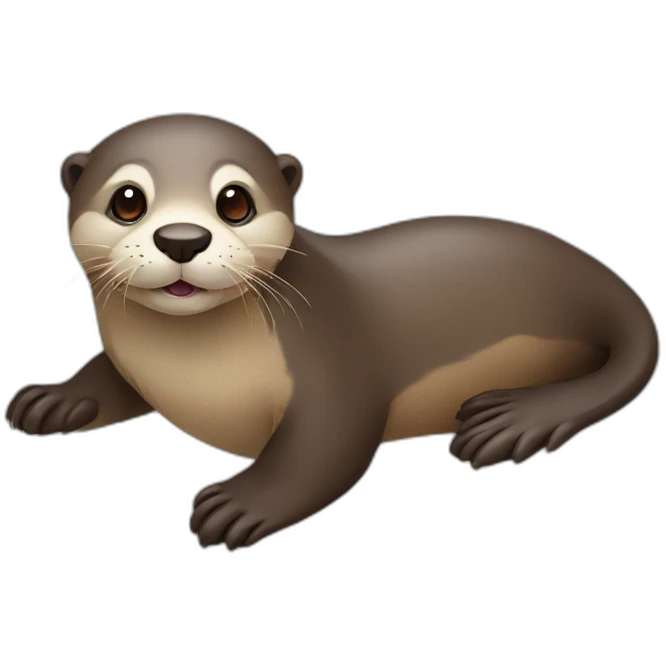 otter with information in paws emoji