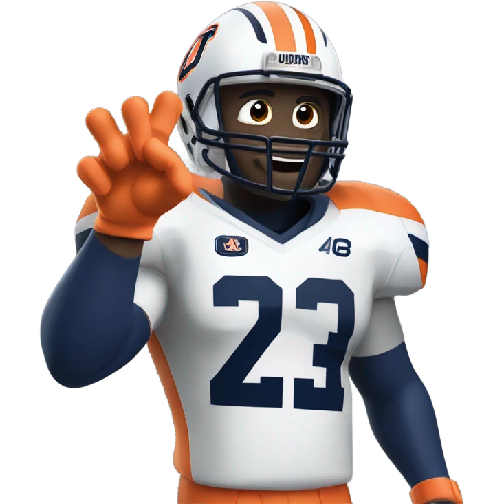 Auburn University sports fan emoji