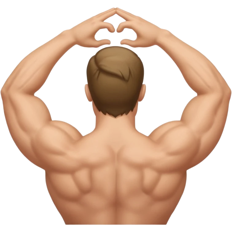 Man with back arched emoji
