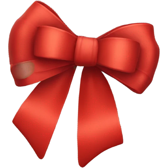 Red bow emoji