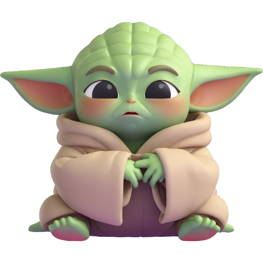 farting Baby Yoda and Kayzer dying from the smell emoji