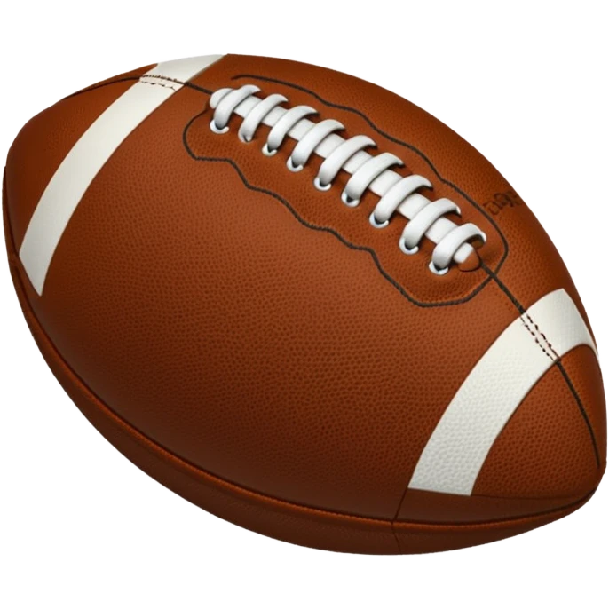 American football colored #69BE29 with stitching colored #002243 emoji