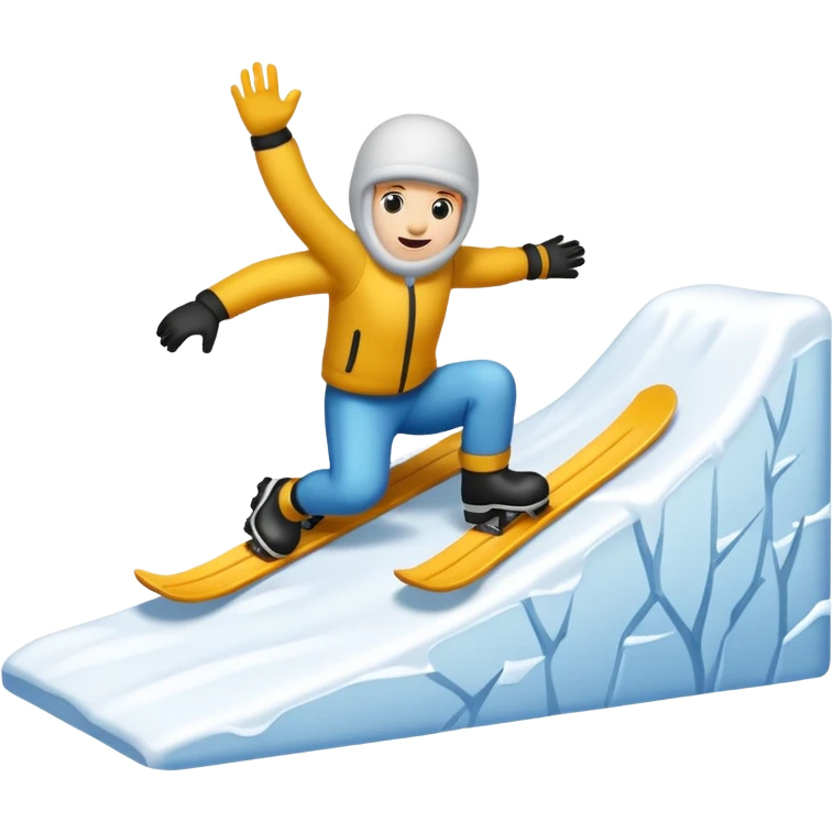 snow slope kicker emoji