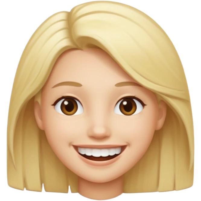 a carbige with a very big smile emoji