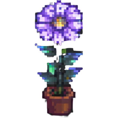 aesthetic flower, pixel art style emoji