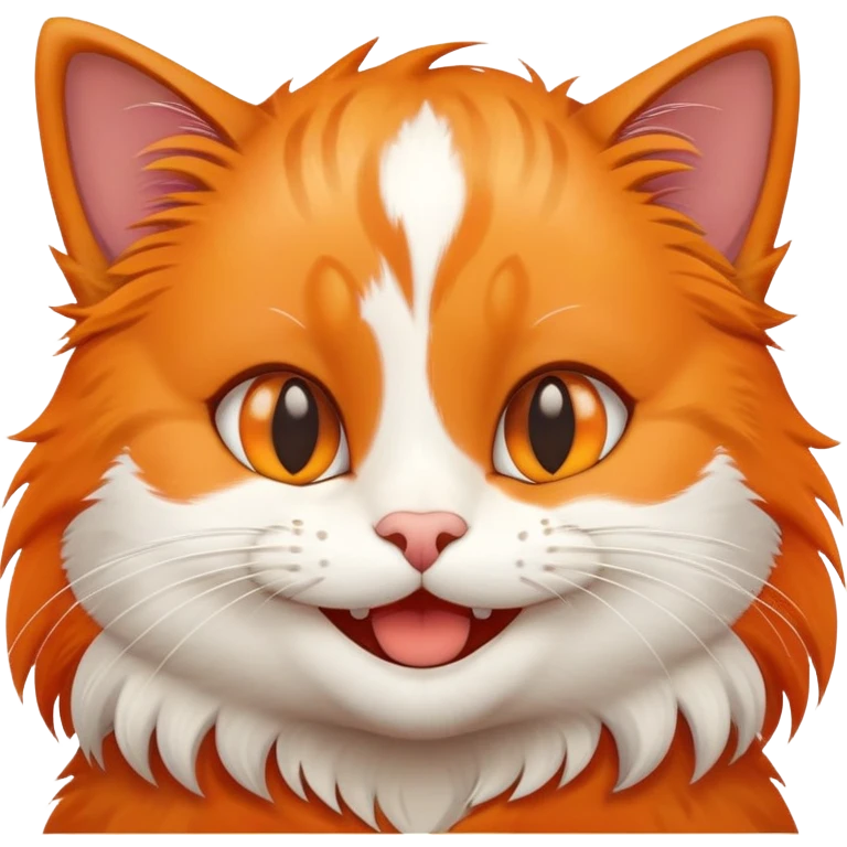 smiling cat being petted emoji
