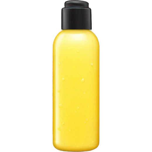 yellow bottle of scalp scrub emoji